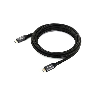 Cabo Equip USB-C 4.0 M/M 4K/60Hz 100W PD 20Gbps Black