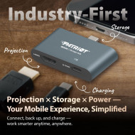 Patriot Mobile Hub 512Gb HDMI 4K@60Hz PD3 100W USB 3.2 Gen1 Type-C