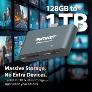 Patriot Mobile Hub 512Gb HDMI 4K@60Hz PD3 100W USB 3.2 Gen1 Type-C