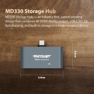 Patriot Mobile Hub 512Gb HDMI 4K@60Hz PD3 100W USB 3.2 Gen1 Type-C