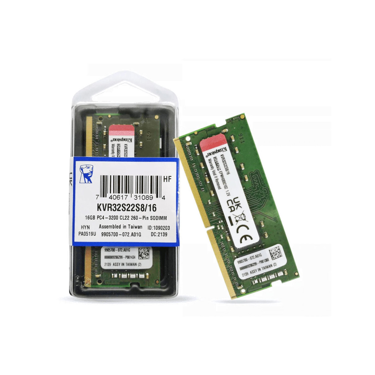 Sodimm Kingston 16Gb DDR4 3200 CL22 1.2V