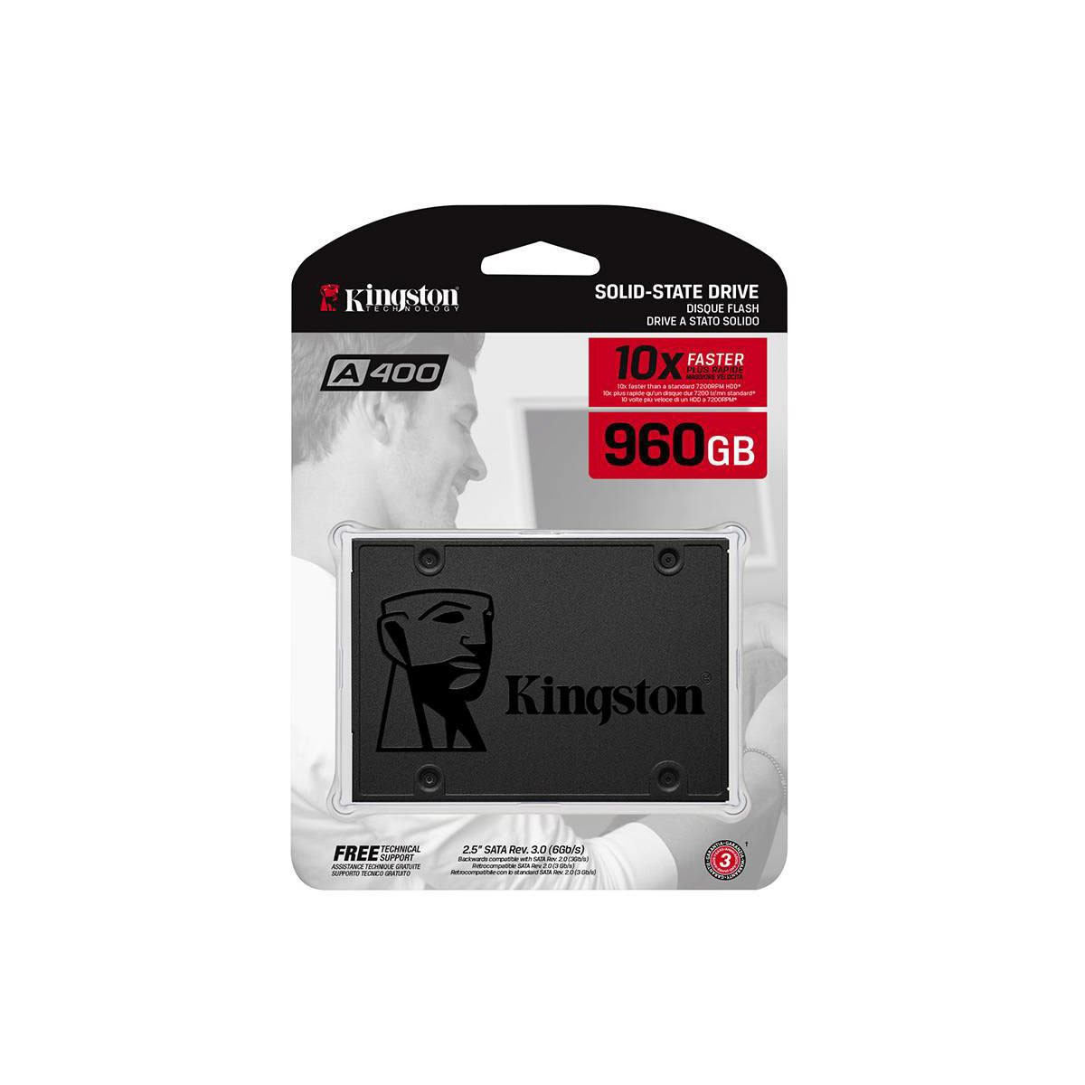 Disco SSD Kingston A400 960Gb SATA3 2.5"