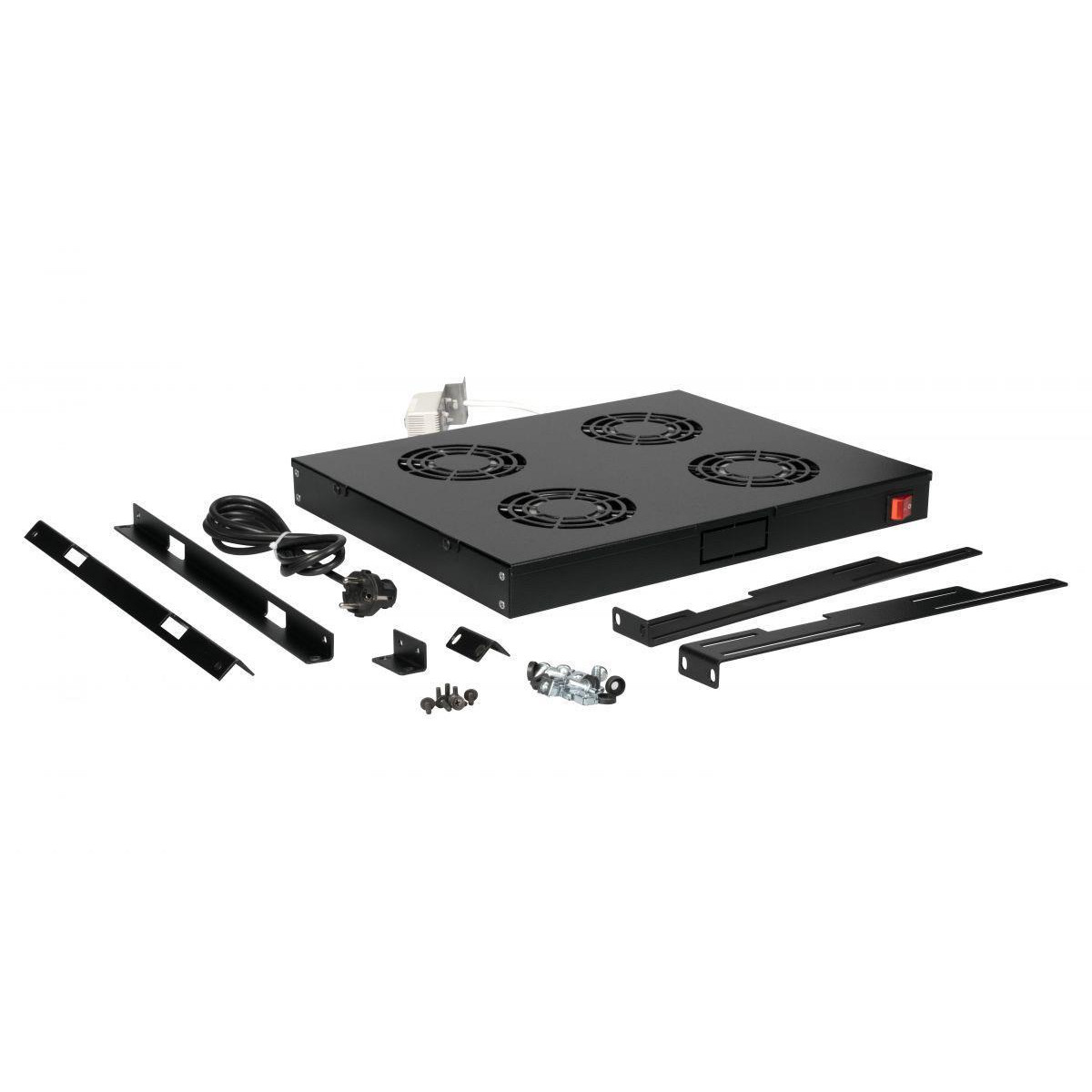 Ventoínhas Equip Bastidor 19" 1U 4x Fans Black