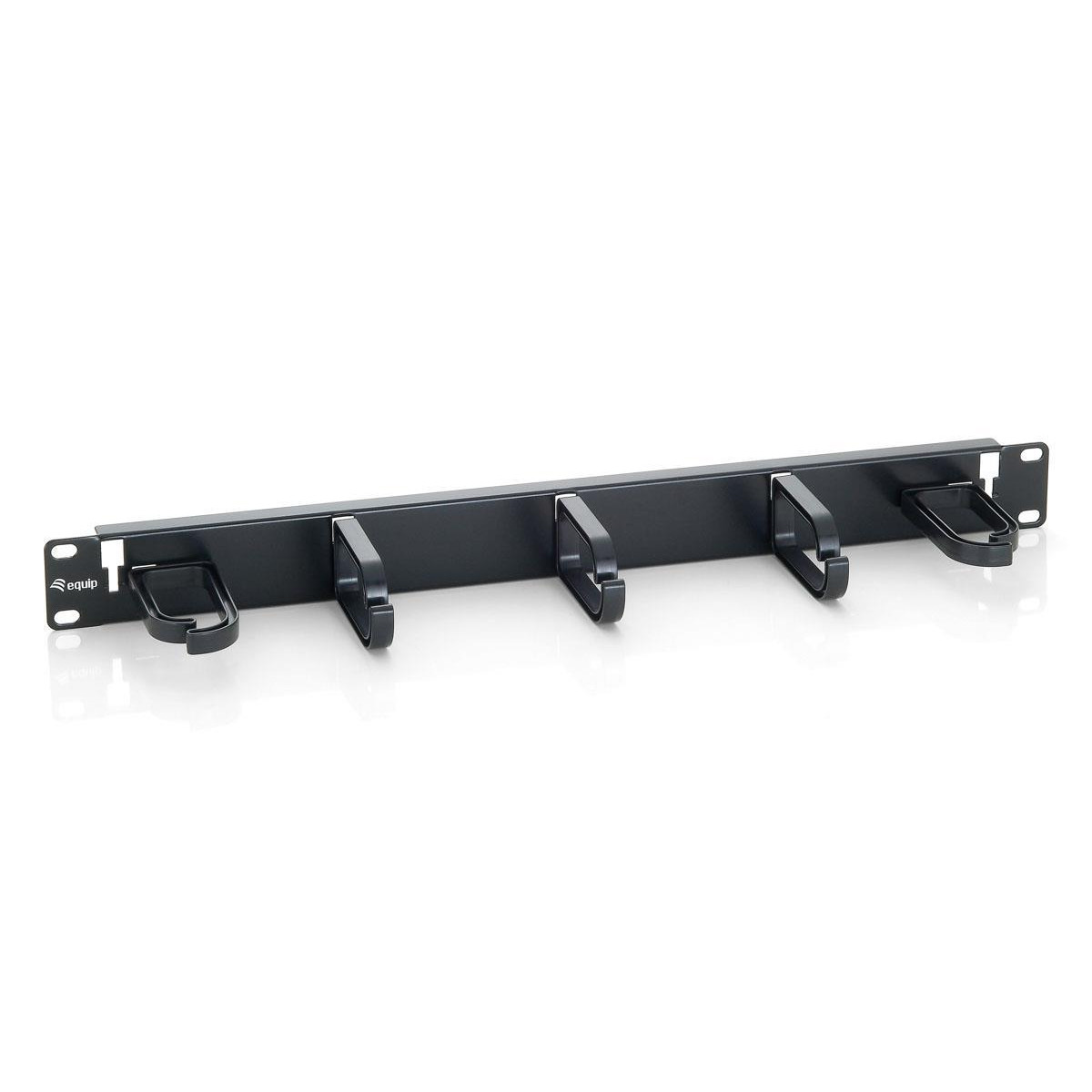 Cable Management Panel 19" Equip Rack Mount Black