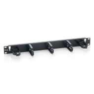 Cable Management Panel 19" Equip Rack Mount Black