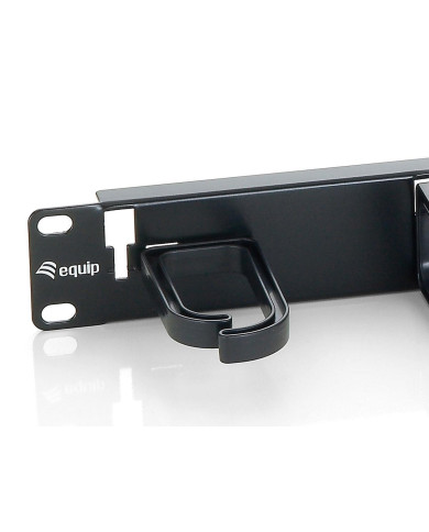 Cable Management Panel 19" Equip Rack Mount Black