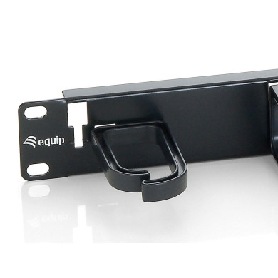 Cable Management Panel 19" Equip Rack Mount Black