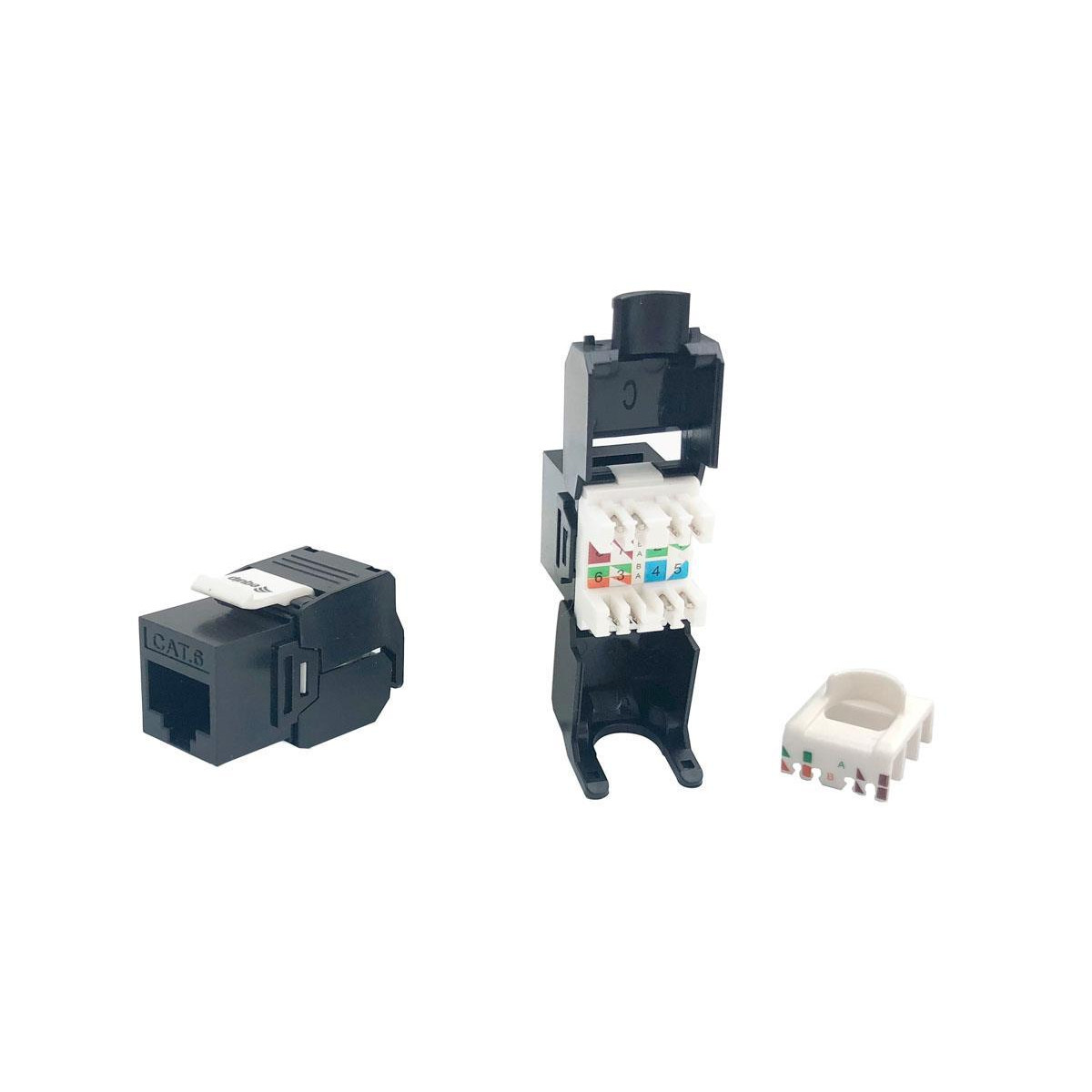 Pack 8x Keystone Cat.6 Unshielded Toolfree