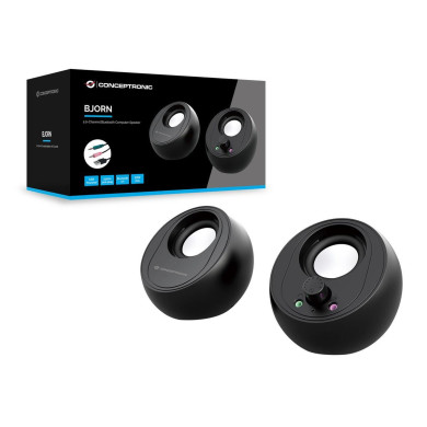 Colunas Conceptronic Bluetooth 2.0 2x Jack USB 10W