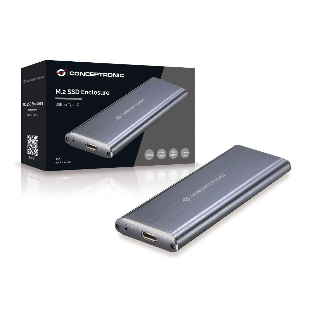Caixa Disco Conceptronic SSD M.2 Sata USB 3.1 Gen2