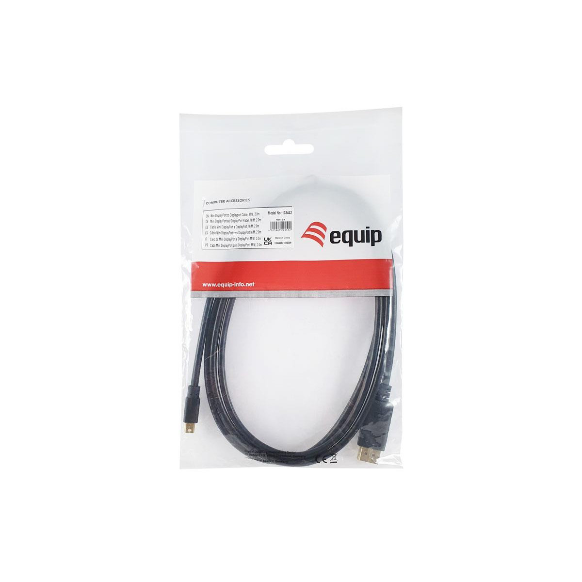 Cabo Equip mini DisplayPort -> DisplayPort 4K 2m
