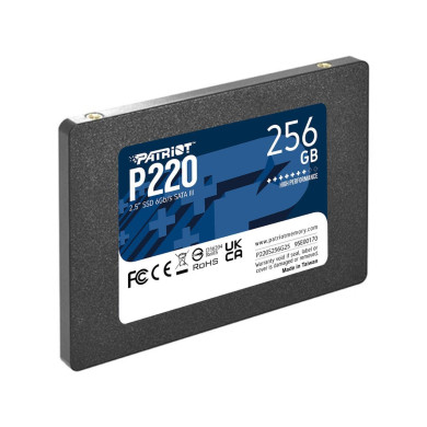Disco SSD Patriot P220 256GB SATA3 2.5" 550R/490W