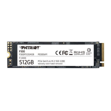 Disco SSD Patriot P300 512GB M.2 2280 PCIE Gen3 x4