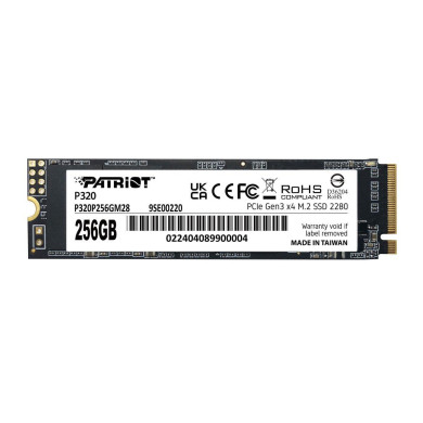 Disco SSD Patriot P320 256GB M.2 2280 PCIE Gen3 x4