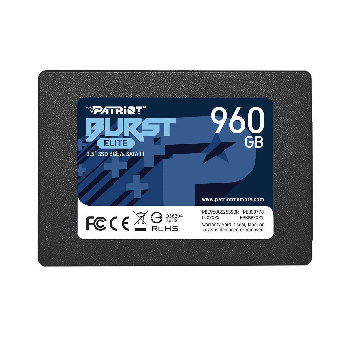 Disco SSD Patriot BURST ELITE 960GB SATA3 2.5"