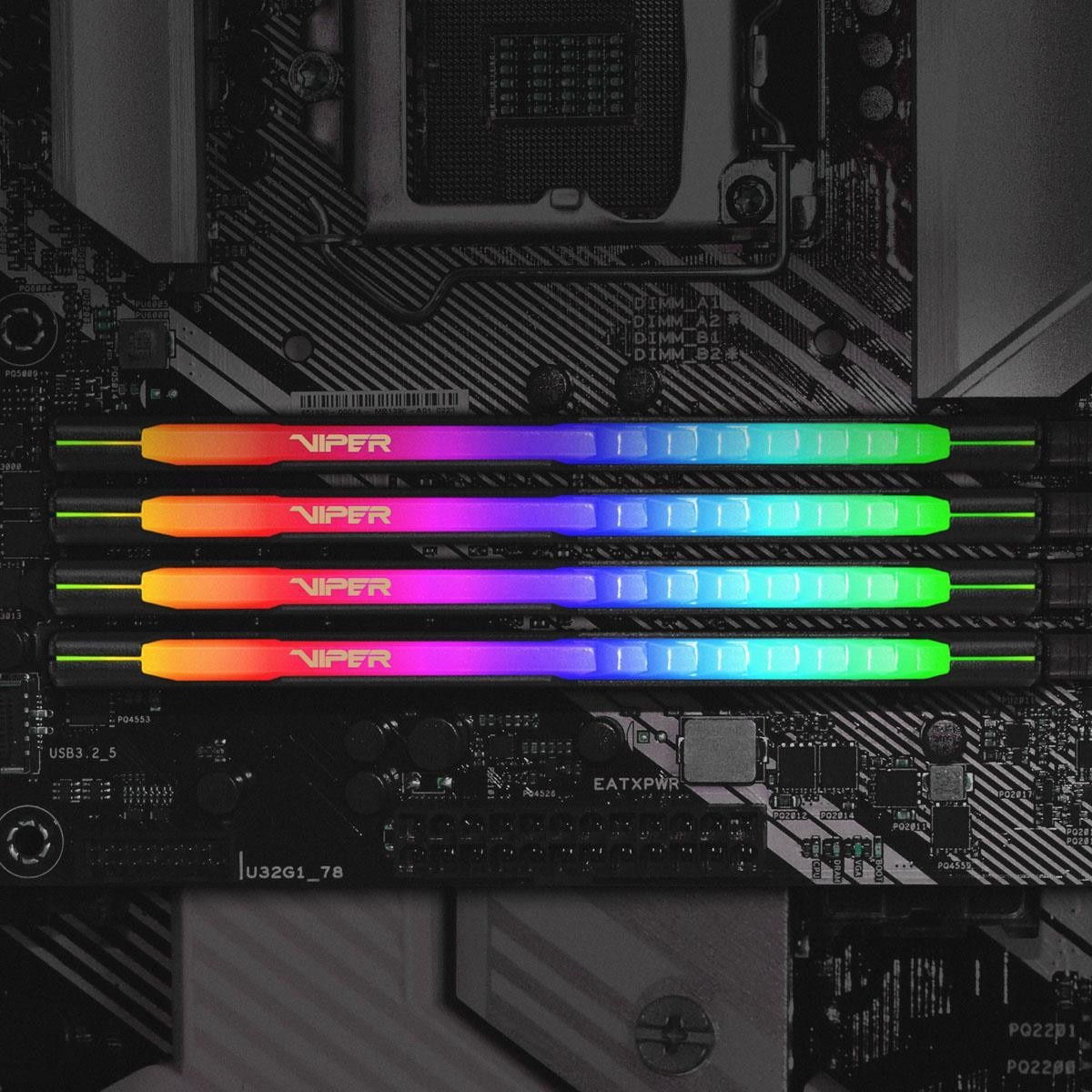 Dimm Viper Steel RGB 32Gb (2x16Gb) DDR4 3600 CL20