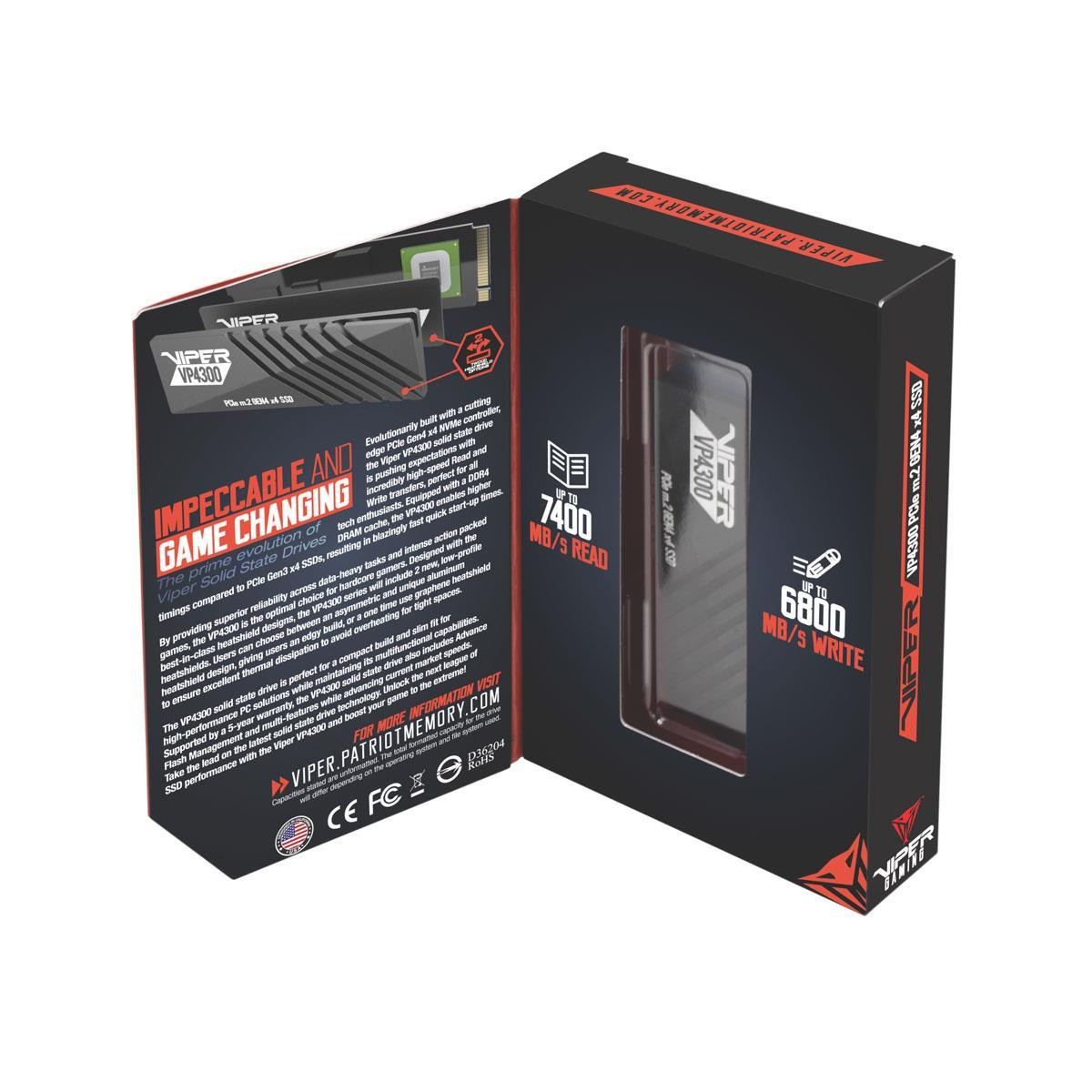 Disco SSD Viper VP4300 1Tb M.2 2280 PCIE Gen4 x4