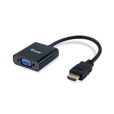 Adaptador Equip HDMI -> VGA c/ Audio Black
