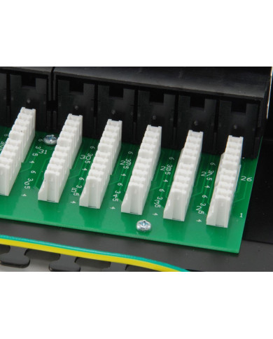 Patch Panel 19" Equip ISDN Cat3 RJ45 50p 1U Black