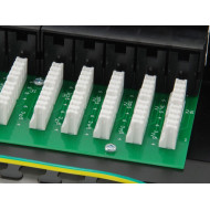 Patch Panel 19" Equip ISDN Cat3 RJ45 50p 1U Black