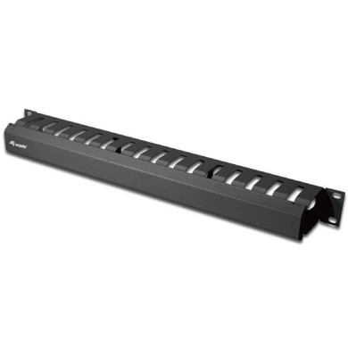 Cable Management Panel 19" Equip Rack Mount Black