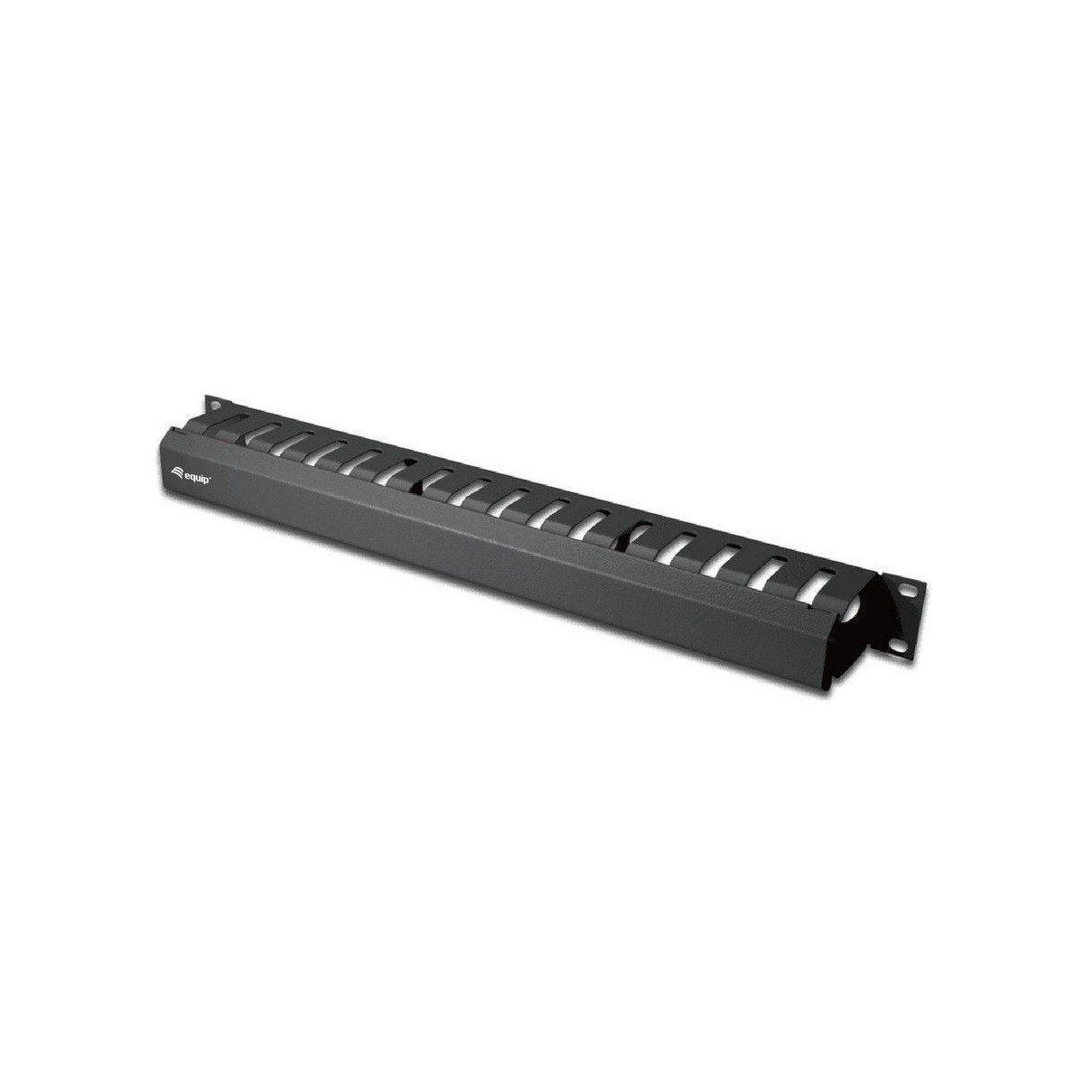 Cable Management Panel 19" Equip Rack Mount Black