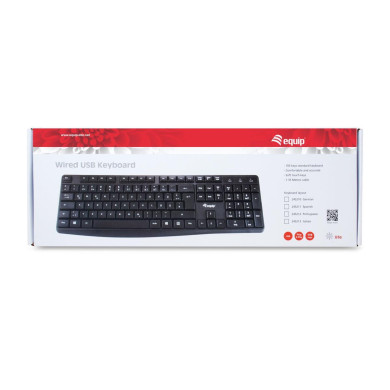 Teclado Equip Standard 105 Teclas USB Black