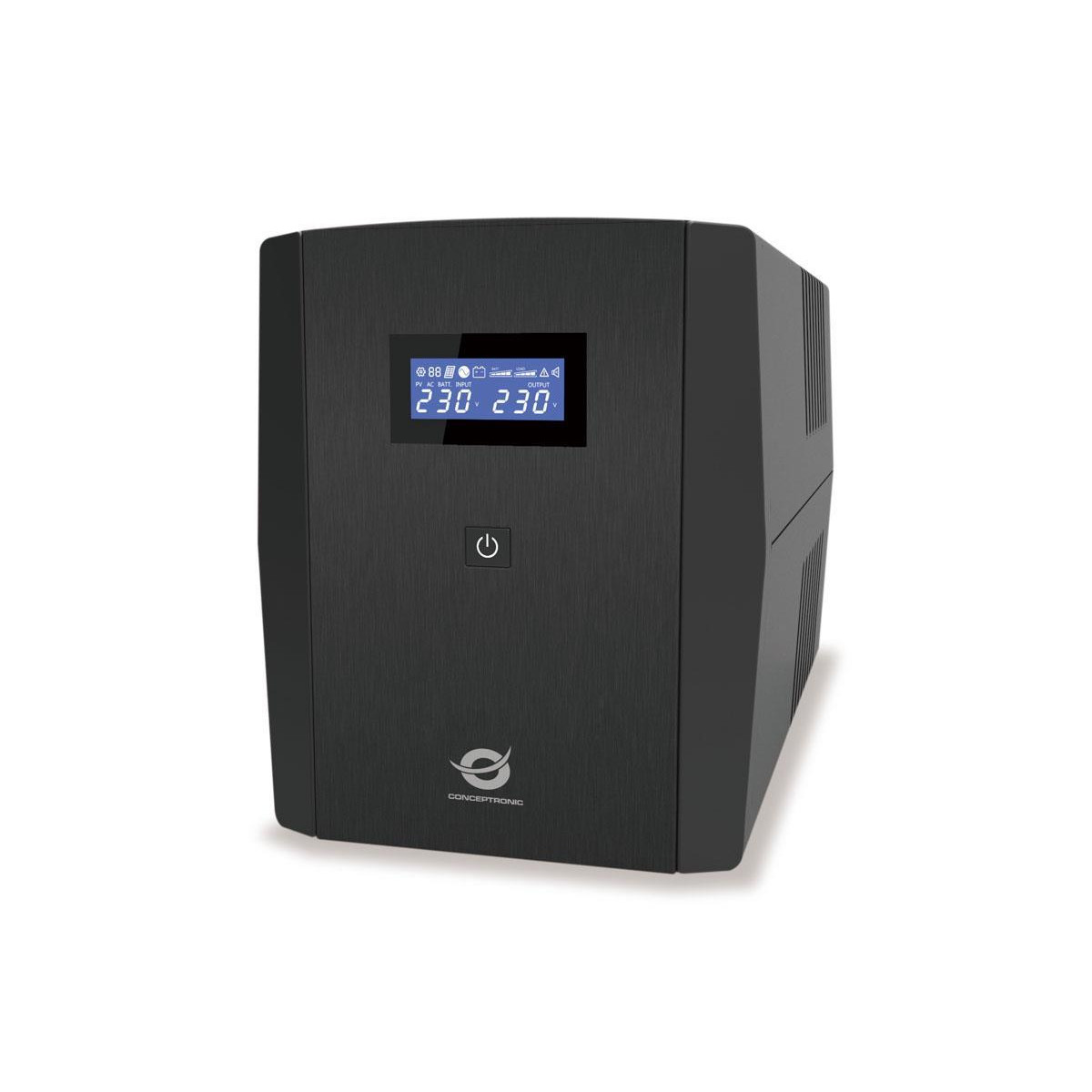 UPS Conceptronic Zeus 2200VA 1320W IEC x 6, HID USB, RJ45 In Out, AVR