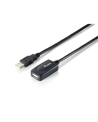 Extensão Equip Active Usb 2.0 A->A M/F 5m Black