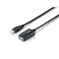 Extensão Equip Active Usb 2.0 A->A M/F 5m Black
