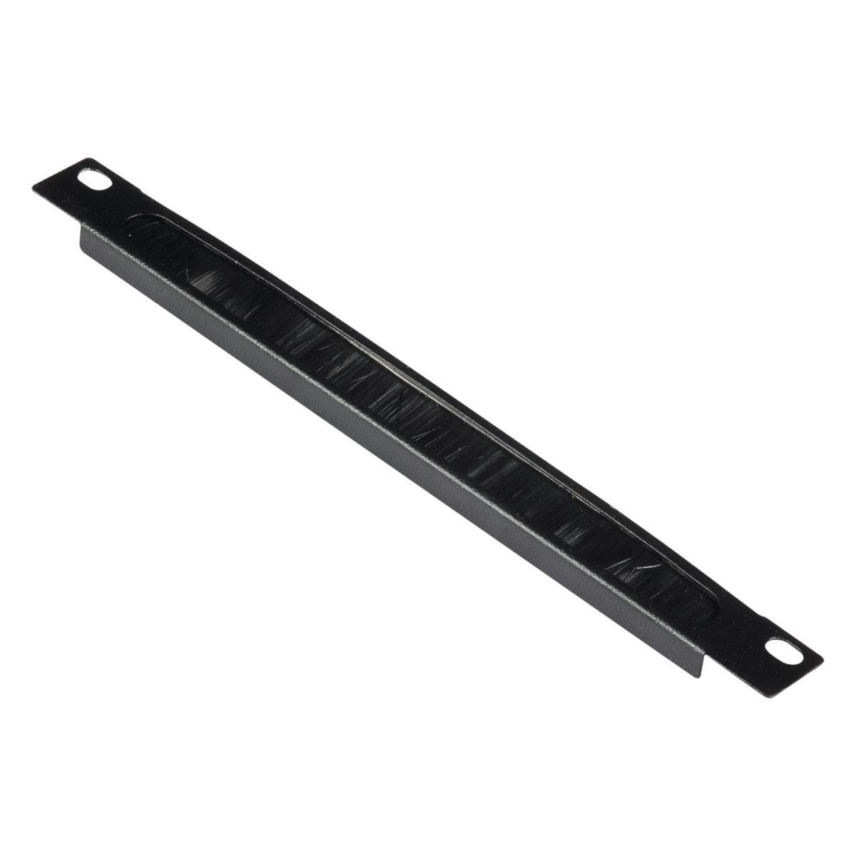 Cable Management Panel 10" Equip Brush 1U Black