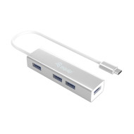 Hub USB-C Equip 4 Portas USB 3.0 Silver