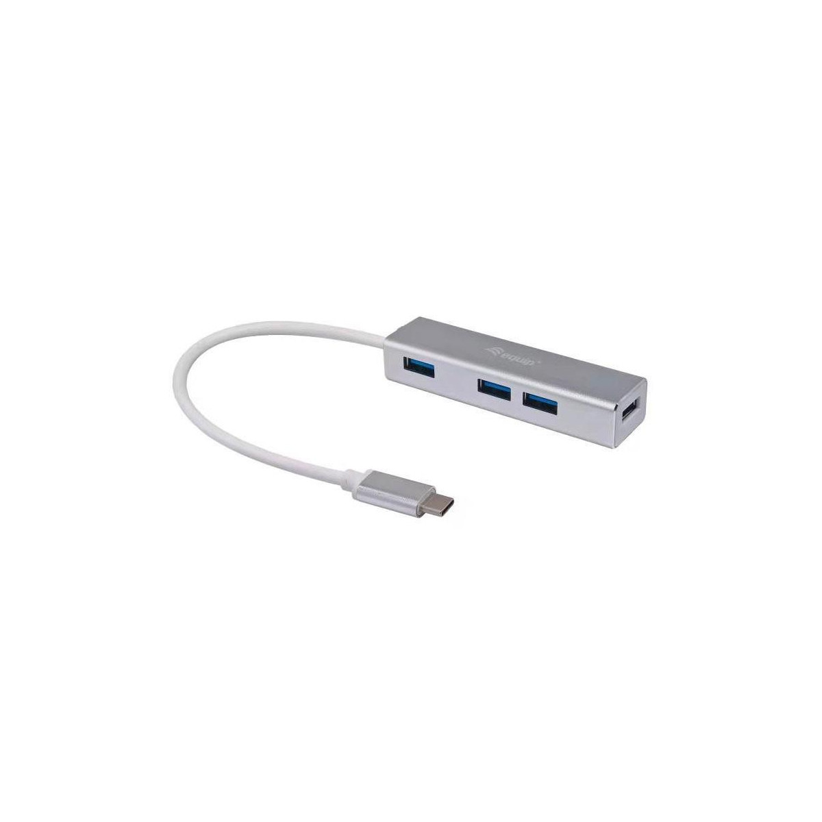 Hub USB-C Equip 4 Portas USB 3.0 Silver