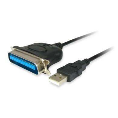 Cabo Adaptador Equip USB -> Parallel Port Black 1.5m