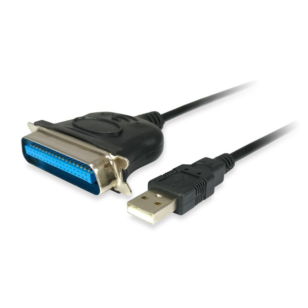 Cabo Adaptador Equip USB -> Parallel Port Black 1.5m