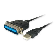 Cabo Adaptador Equip USB -> Parallel Port Black 1.5m