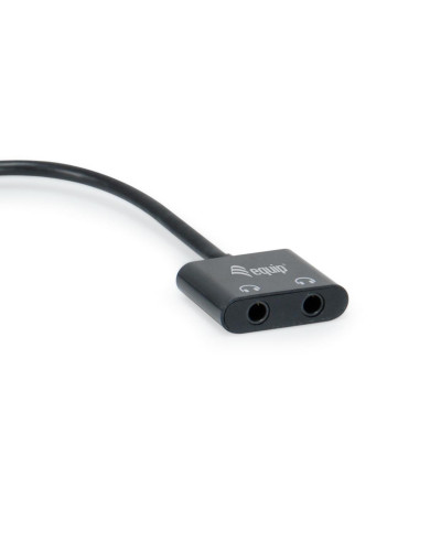 Adaptador Equip USB-C -> Dual 3.5mm Audio DAC
