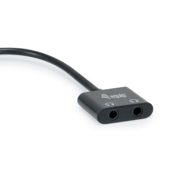 Adaptador Equip USB-C -> Dual 3.5mm Audio DAC