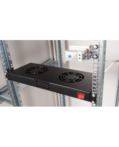 Ventoínhas Equip Bastidor 19" 1U 2x Fans Black