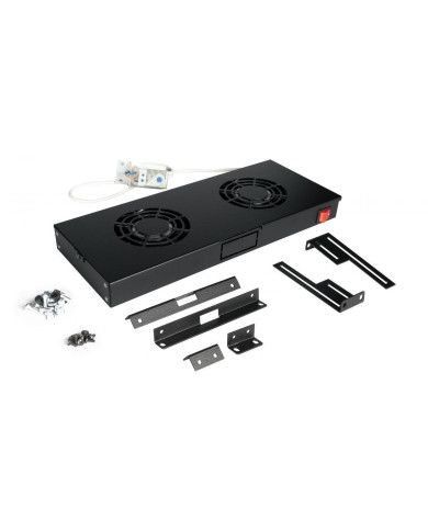 Ventoínhas Equip Bastidor 19" 1U 2x Fans Black