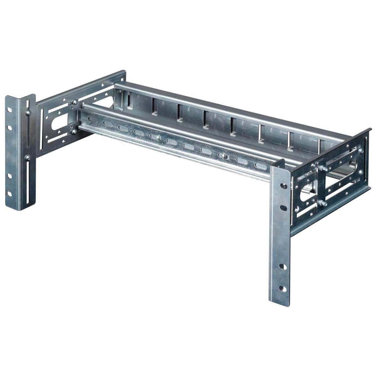 Din Rail Module Equip 19" 4U Ral7035 Grey - EZR-DIN-4