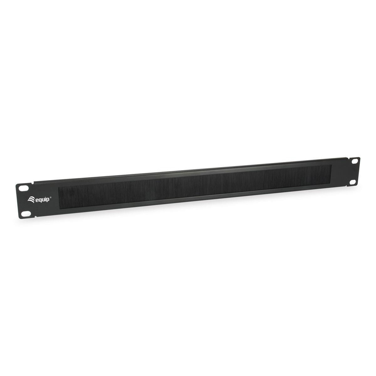 Cable Management Panel 19" Equip Brush Panel Black