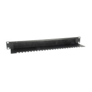 Cable Management Panel 19" Equip Brush Panel Black