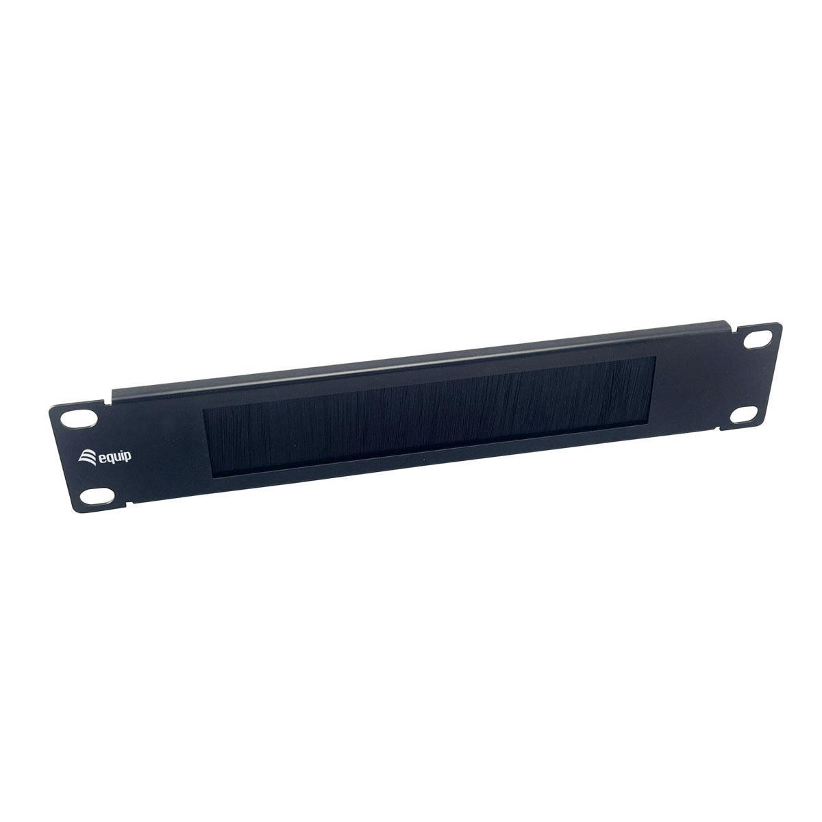 Cable Management Panel 10" Equip Brush Panel 1U Black