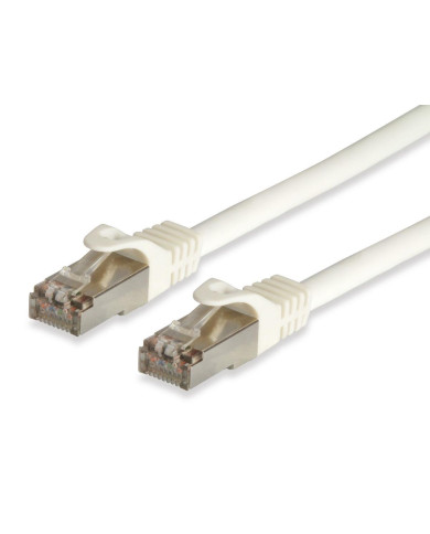Cabo Rede Equip S/FTP Cat6A Pro c/ Cat7 Raw Cable 1m White
