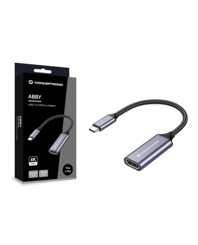 Adaptador Conceptronic ABBY09G USB-C-> HDMI 2.0 4K 60Hz