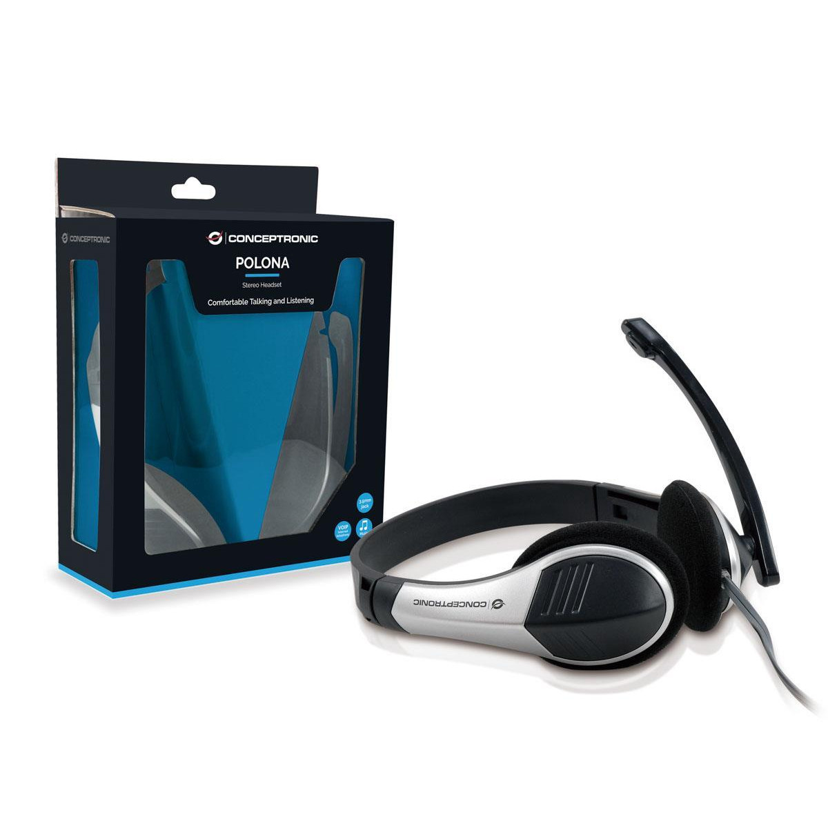 Headset Conceptronic CCHATSTAR2 Stereo 3.5mm