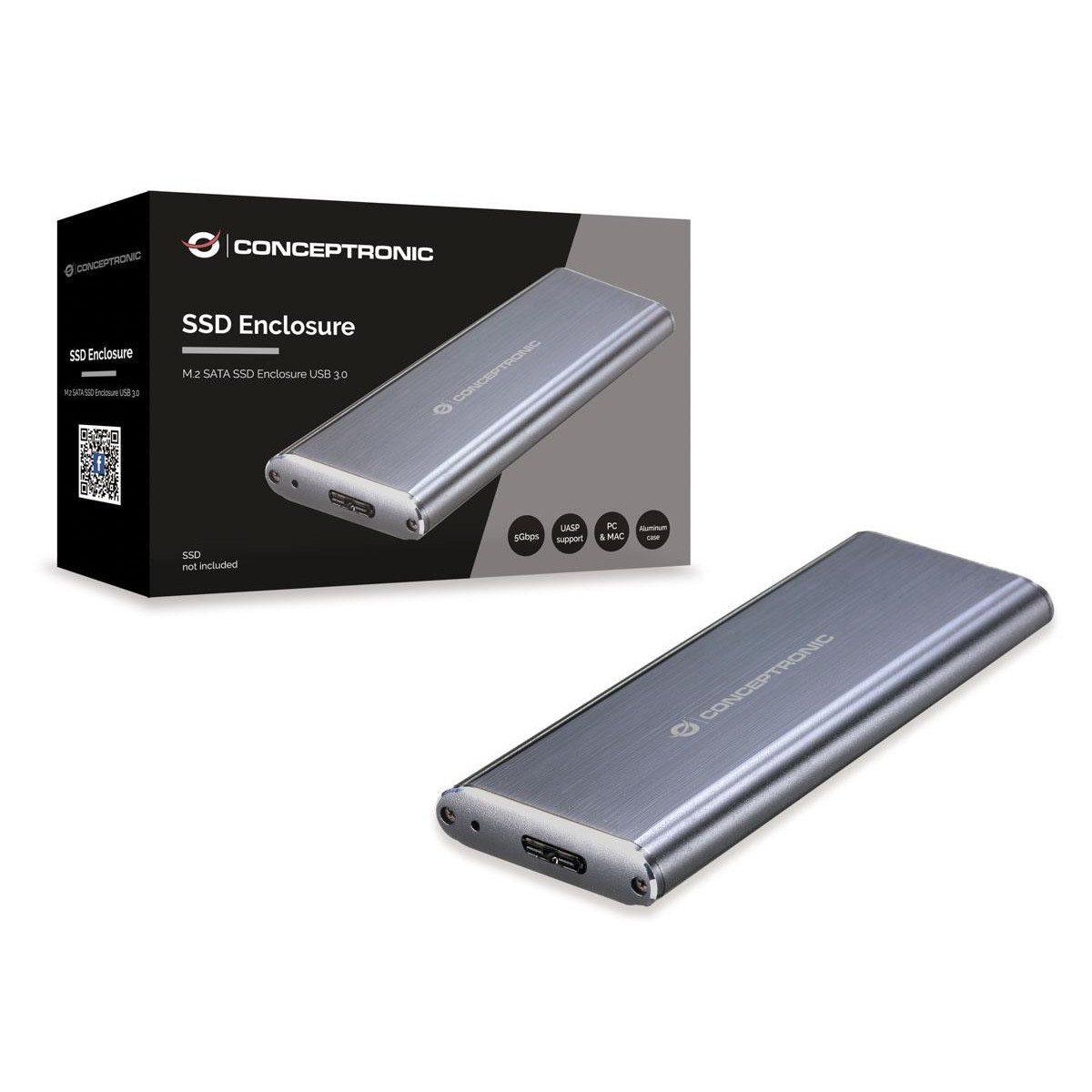 Caixa Disco Conceptronic SSD M.2 Sata USB 3.0