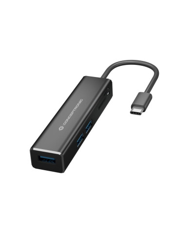 Hub USB-C Conceptronic 3 Portas USB3 + Card Reader