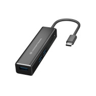 Hub USB-C Conceptronic 3 Portas USB3 + Card Reader